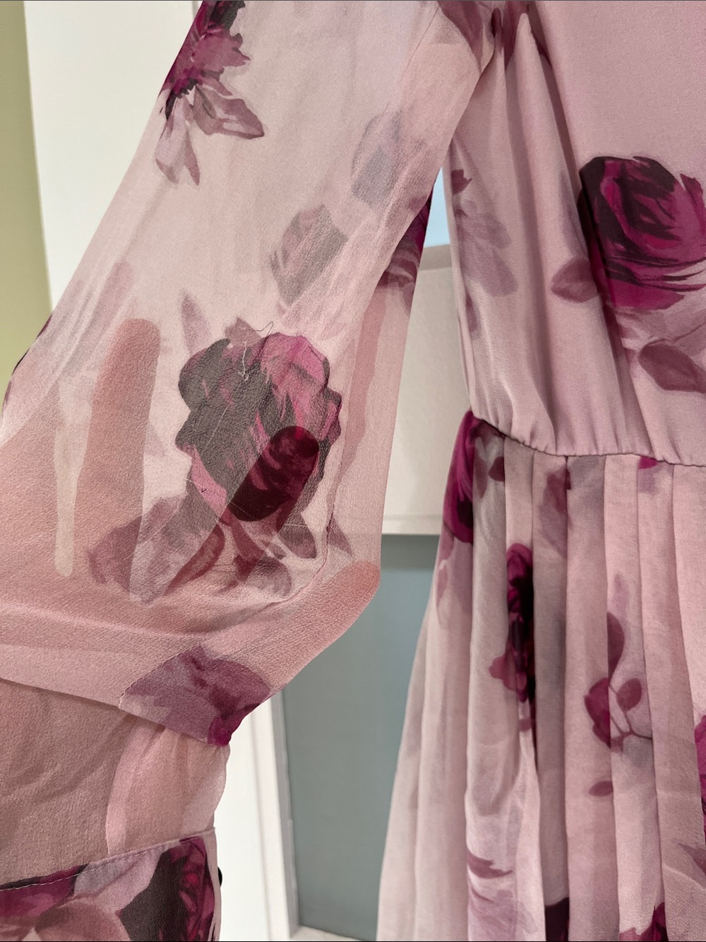 kate spade Pink Floral Midi Dress silk as seen on Kate Middleton - Picture 2 of 7
